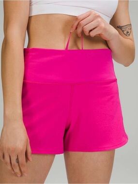 Lululemon Speed Up High-Rise Short 4" Inseam Bright Pink